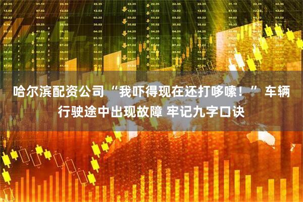 哈尔滨配资公司 “我吓得现在还打哆嗦！” 车辆行驶途中出现故障 牢记九字口诀